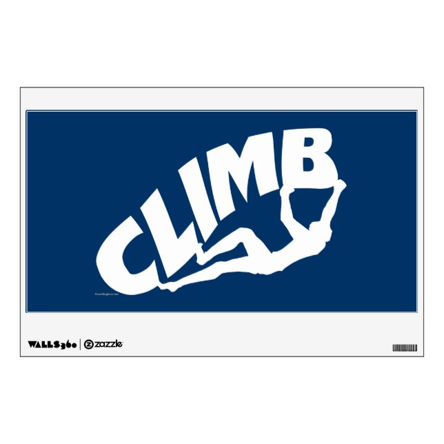Rock Climbing, Bouldering Wall Decal (Front)