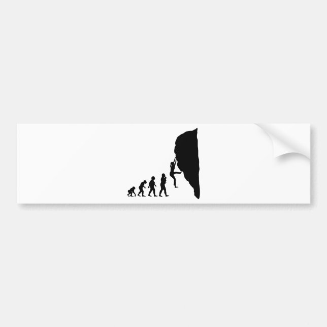 Rock Climbing Bumper Sticker (Front)