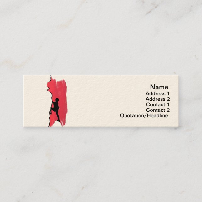 Rock Climbing Business Card (Front)