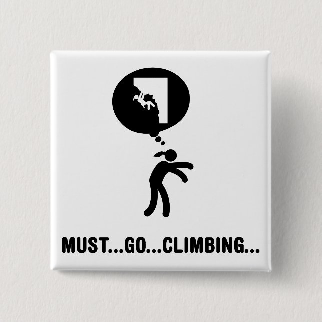 Rock Climbing Button (Front)