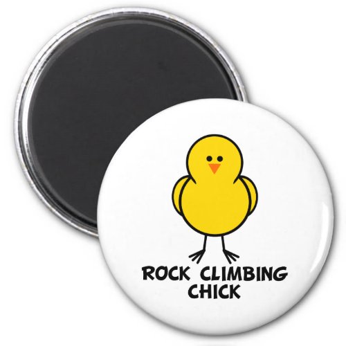 Rock Climbing Chick Magnet