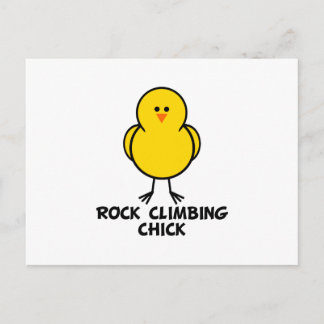 Rock Climbing Chick Postcard