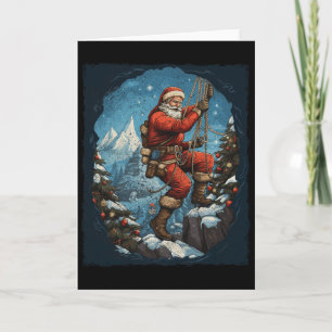 Rock Climbing Christmas Card