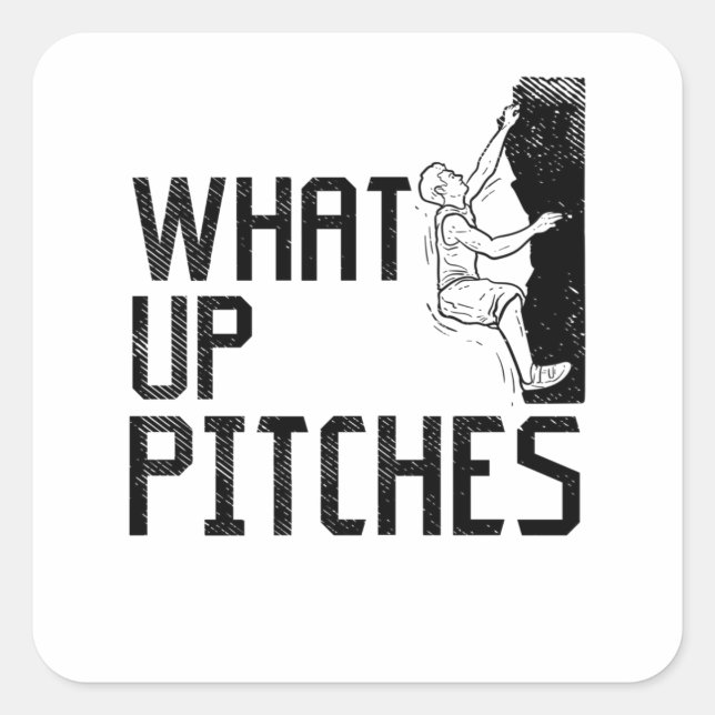 Rock Climbing Climber Gift Square Sticker (Front)