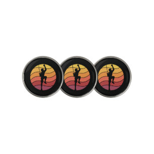 Rock Climbing Climber Retro Golf Ball Marker