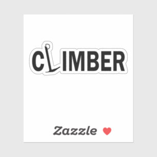 Rock Climbing climber Sticker