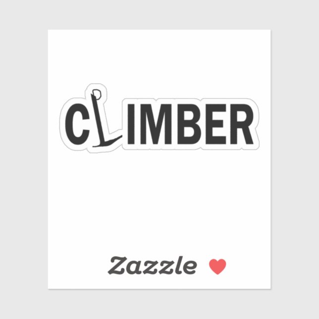 Rock Climbing climber Sticker (Sheet)