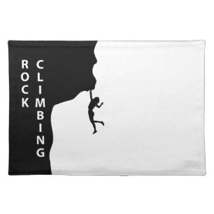 Rock climbing cloth placemat