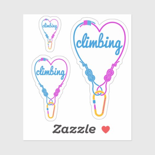 Rock Climbing couple Sticker