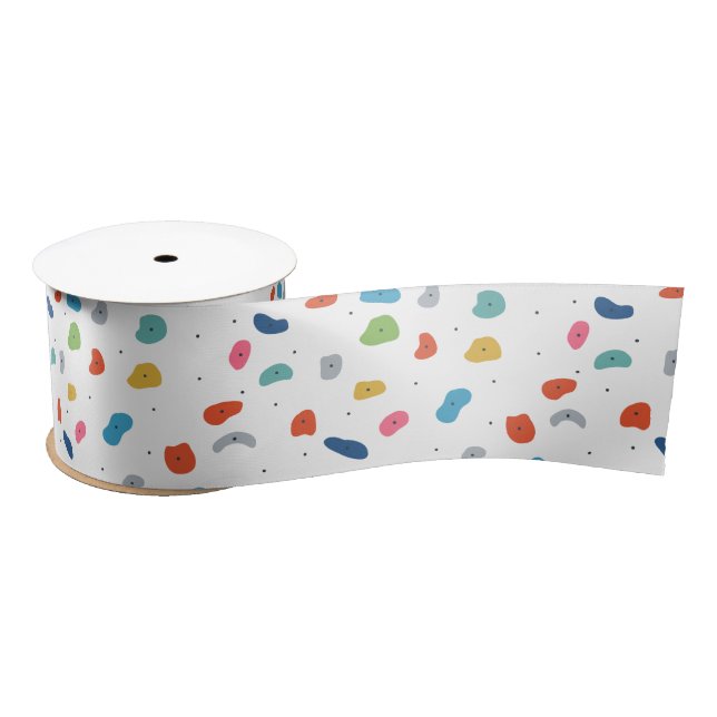 Rock Climbing Cute Kids Colorful Satin Ribbon (Spool)