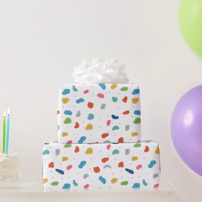 Rock Climbing Cute Kids Colorful Wrapping Paper (Party Gifts)