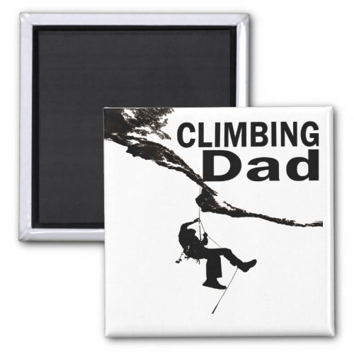 Rock climbing dad magnet