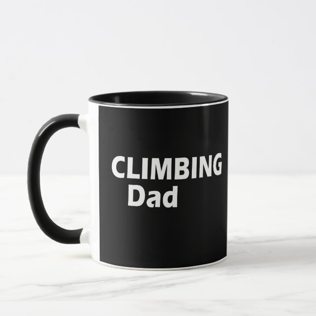 Rock climbing dad mug (Left)