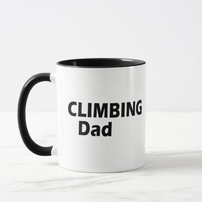 Rock climbing dad mug (Left)