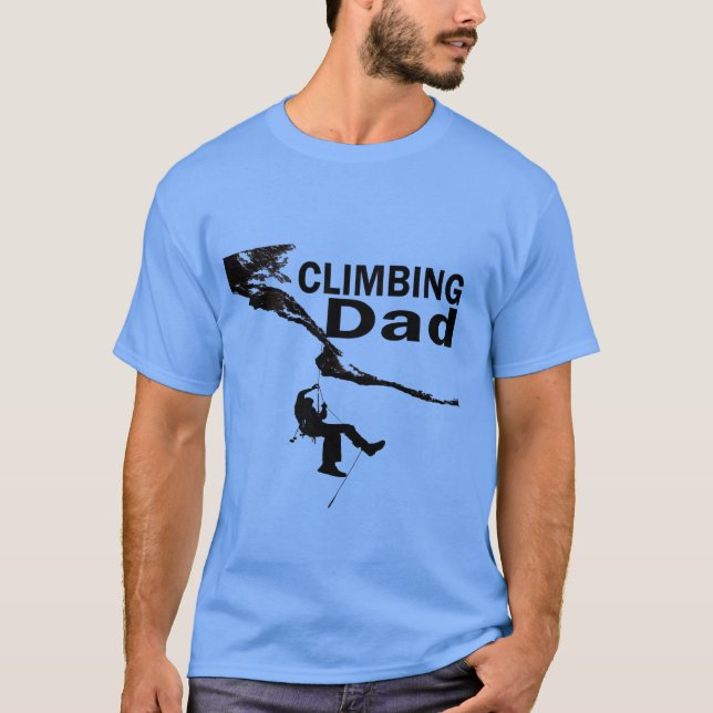 Rock climbing dad T-Shirt (Front)