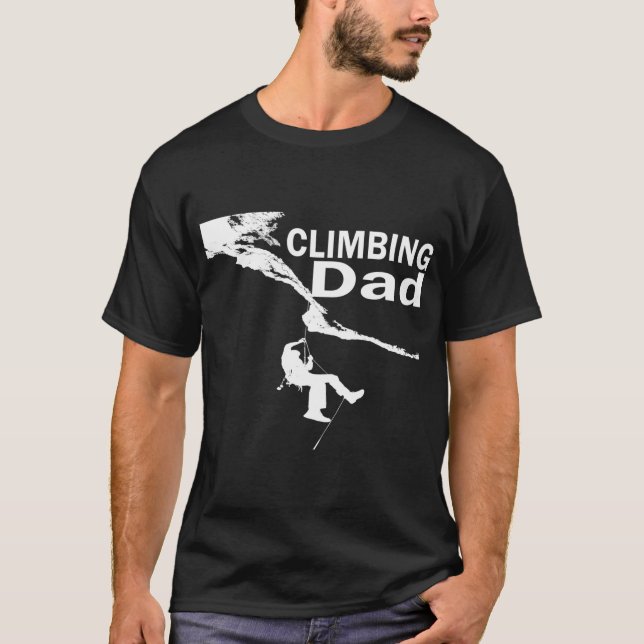 Rock climbing dad T-Shirt (Front)