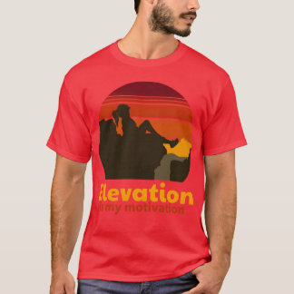 Rock Climbing Elevation Motivation retro T-Shirt