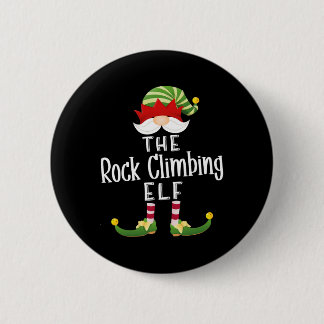 Rock Climbing Elf Group Christmas Funny Pajama Par Button