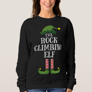 Rock Climbing Elf Matching Family Christmas Sweatshirt