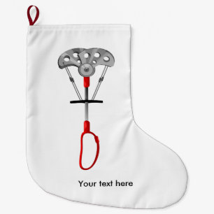 Rock Climbing Equiptment Large Christmas Stocking