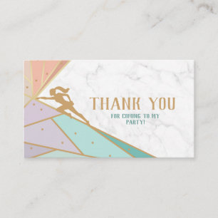 Rock Climbing Favor Tag Enclosure Card