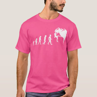 Rock Climbing For Rock Climber Funny Evolution s T-Shirt