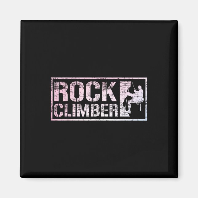 Rock Climbing Funny Bouldering Enthusiasts For Men Magnet (Front)