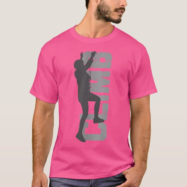 Rock Climbing Funny Bouldering Enthusiasts For Men T-Shirt (Front)