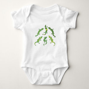 Rock Climbing Geckos. Baby Bodysuit