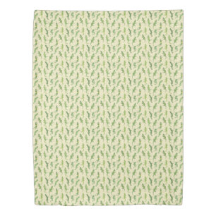 Rock Climbing Geckos on yellow - seamless pattern. Duvet Cover