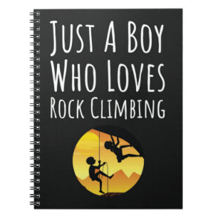 Rock Climbing Gifts For Boy Climber For Kids Sport Notebook