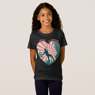Rock Climbing girl Climber and Climbing lover T-Shirt