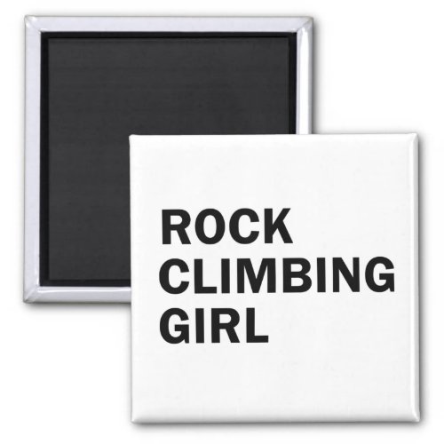 rock climbing girl magnet