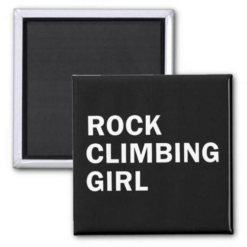 rock climbing girl magnet