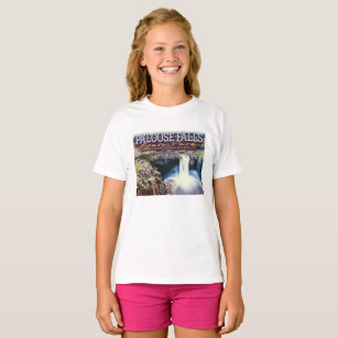 ROCK CLIMBING GIRL - PALOUSE FALLS - WASHINGTON US T-Shirt