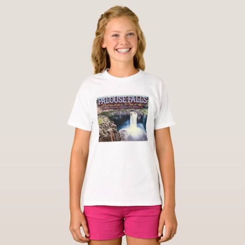 ROCK CLIMBING GIRL _ PALOUSE FALLS _ WASHINGTON US T_Shirt