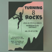 Rock Climbing Gym Adventure Birthday Invitation