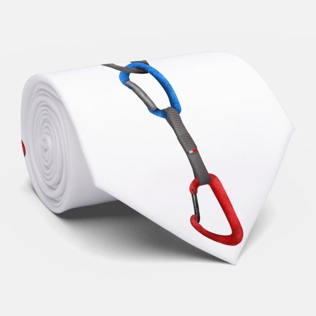Rock Climbing Hanger with Quick Draw Tie (Rolled)