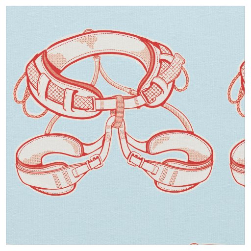 Rock climbing harness fabric