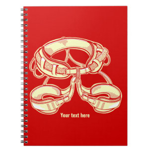 Rock climbing harness notebook
