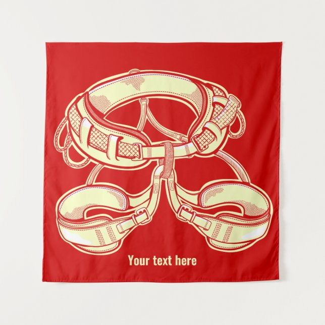 Rock climbing harness tapestry (Front)