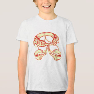 Rock climbing harness Tri-Blend shirt
