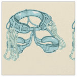 Rock climbing harness with quick draws fabric