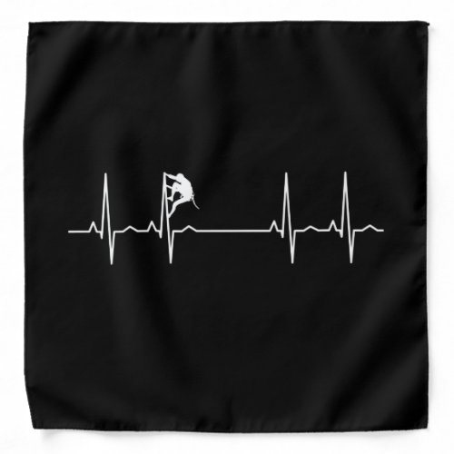 Rock Climbing Heartbeat Bandana