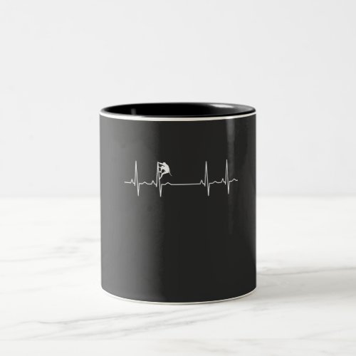 Rock Climbing Heartbeat Two_Tone Coffee Mug