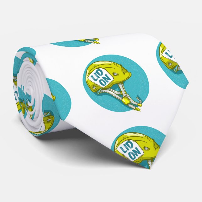 Rock Climbing Helmet Neck Tie (Rolled)
