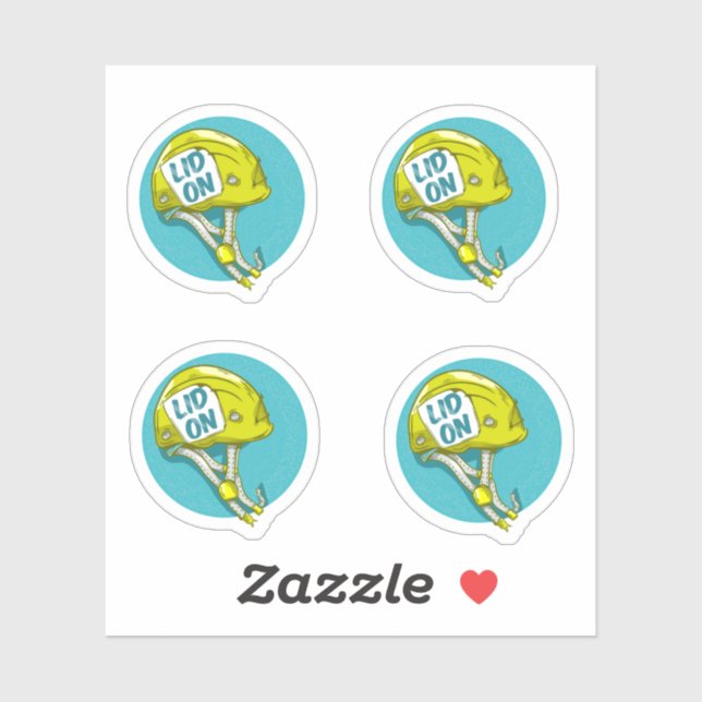 Rock Climbing Helmet Sticker (Sheet)