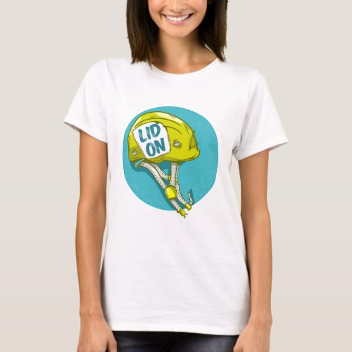 Rock climbing helmet T_Shirt