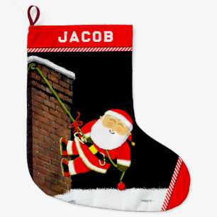 Rock Climbing Holiday Gift Large Christmas Stocking