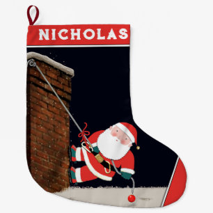 Rock Climbing Holiday Gift Large Christmas Stocking